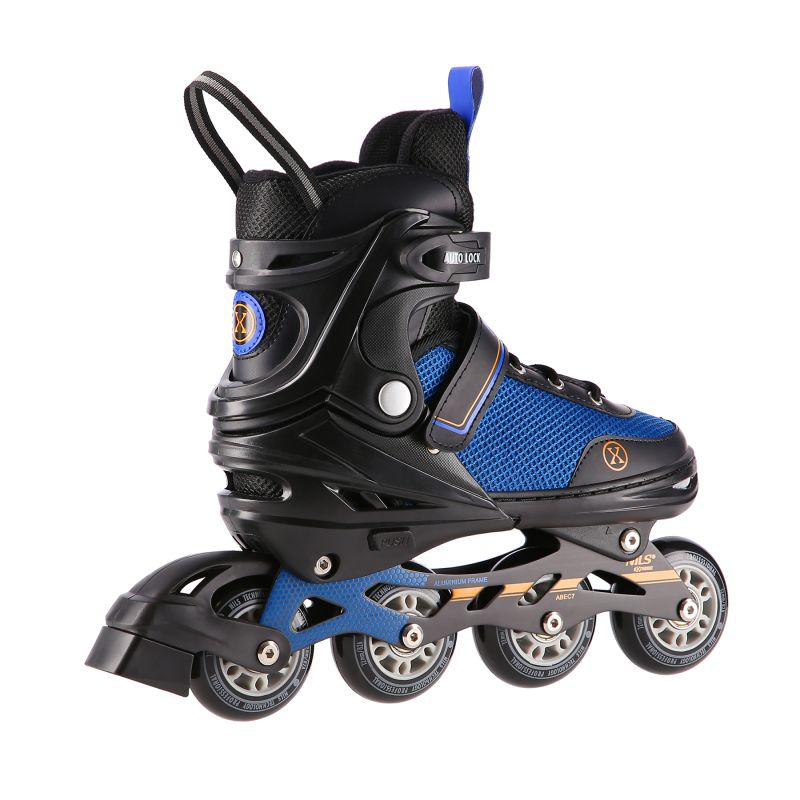 NH18188A 2in1 BLACK-ORANGE SIZE S(29-33) ROLLER SKATING WITH HOCKEY SLEEVE NILS EXTREME narancssárga görkorcsolya