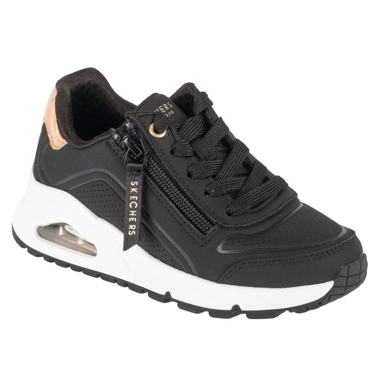 Skechers Uno Gen1 - Zip And Stride 310554L-BKRG Black 28 General