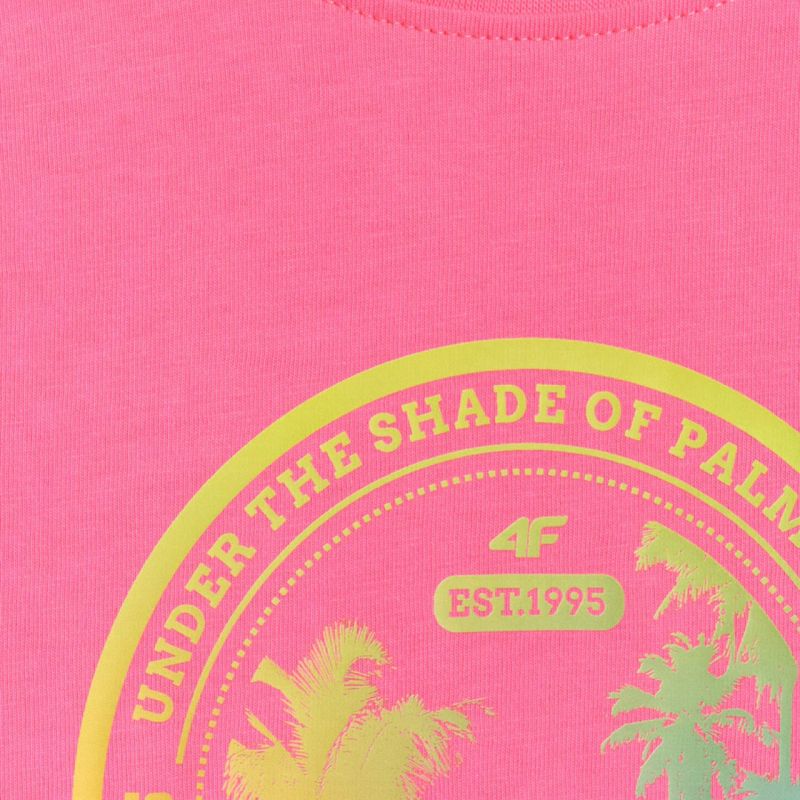 4F Women's T-shirt F2718 fuchsia 55S póló 4FWSS26TTSHF271855S