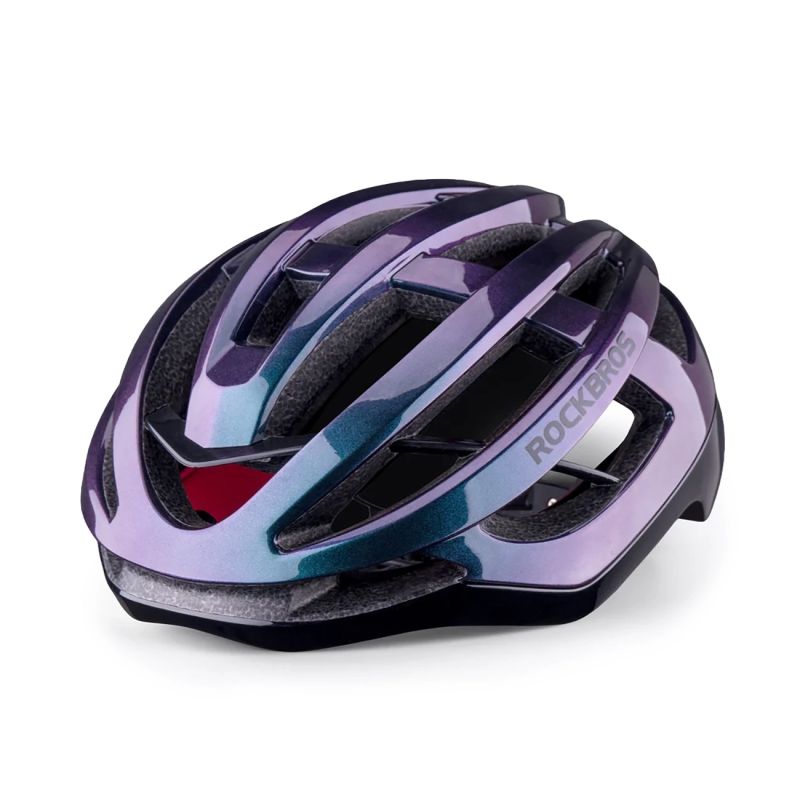 Rockbros HC-58C-M Bike Helmet 55-58 cm - Blue Chameleon niebieski \ 55-58 cm helmets, lights