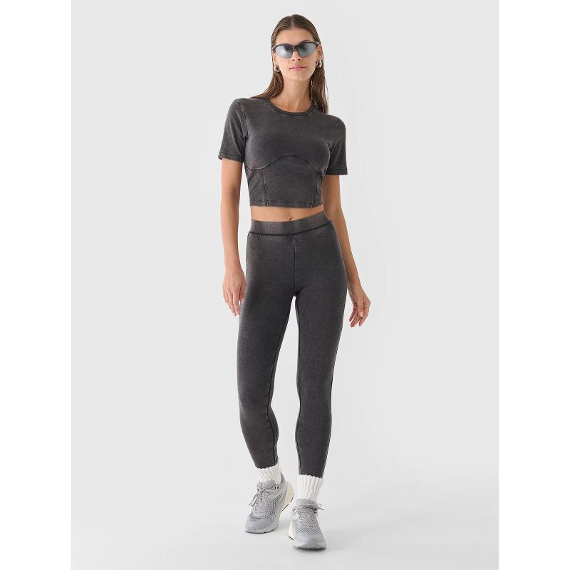 4f Women's knitted leggings 4FRAW24TTIGF250-20S General