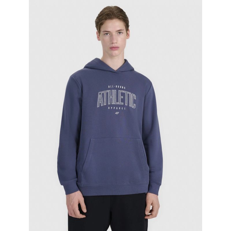 Men's sweatshirt with hood, open, 4F 4FRSS25TSWSM2201-22S kapucnis pulóver