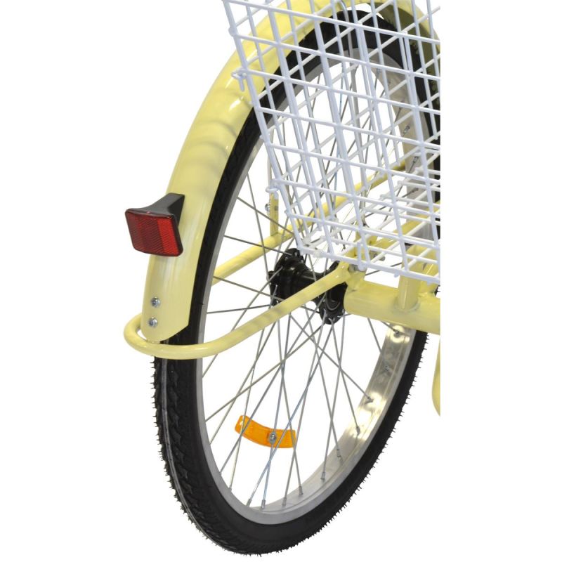 24-Inch Vanilla 3-Wheel Bike 1-Speed