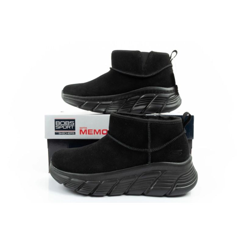 Skechers women's winter boots, insulated leather ankle boots Cipő