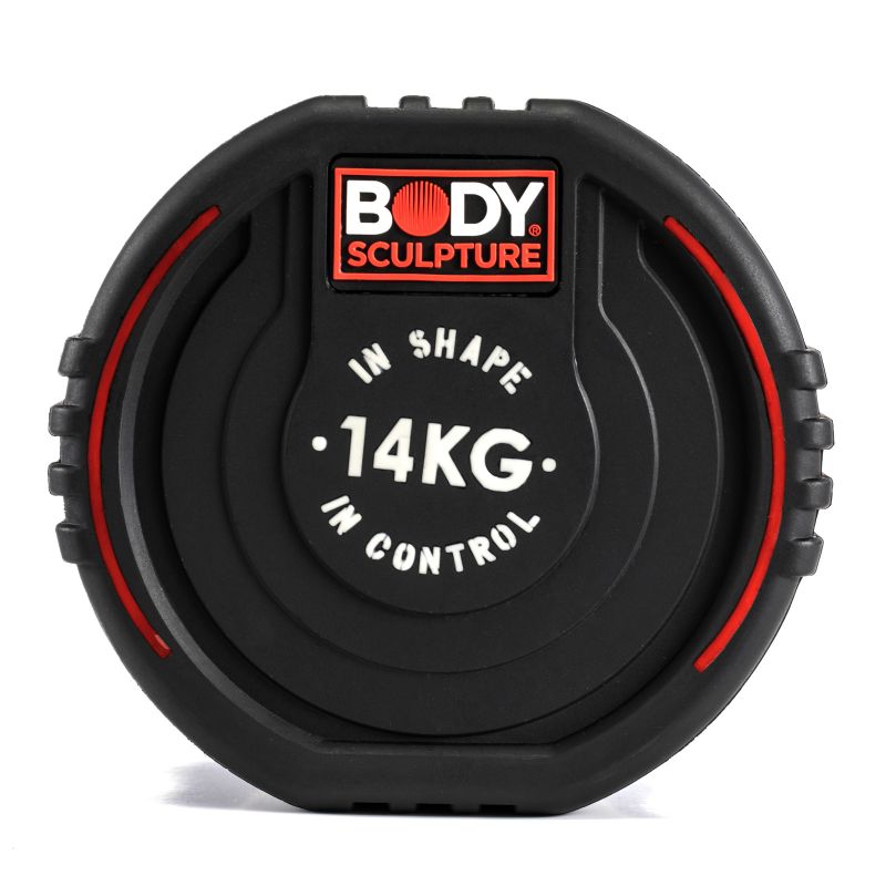 Body Sculpture TPU dumbbell BW 133 14 KG fekete edzőfelszerelés BW13314KG