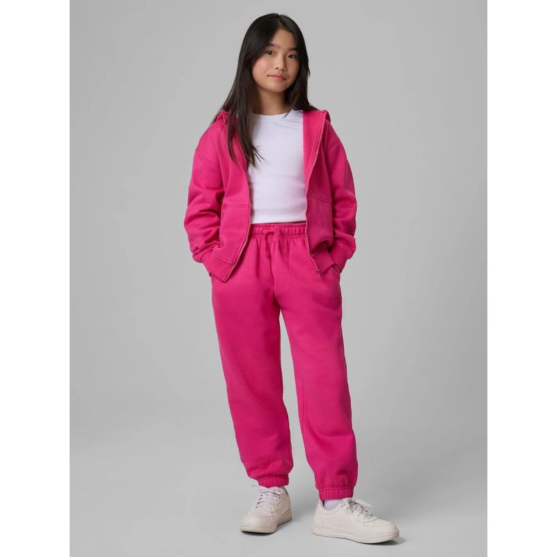 Girls' loose sweatshirt with hood 4F 4FJRSS26TSWSF2715-54S 158/164 sweatshirts