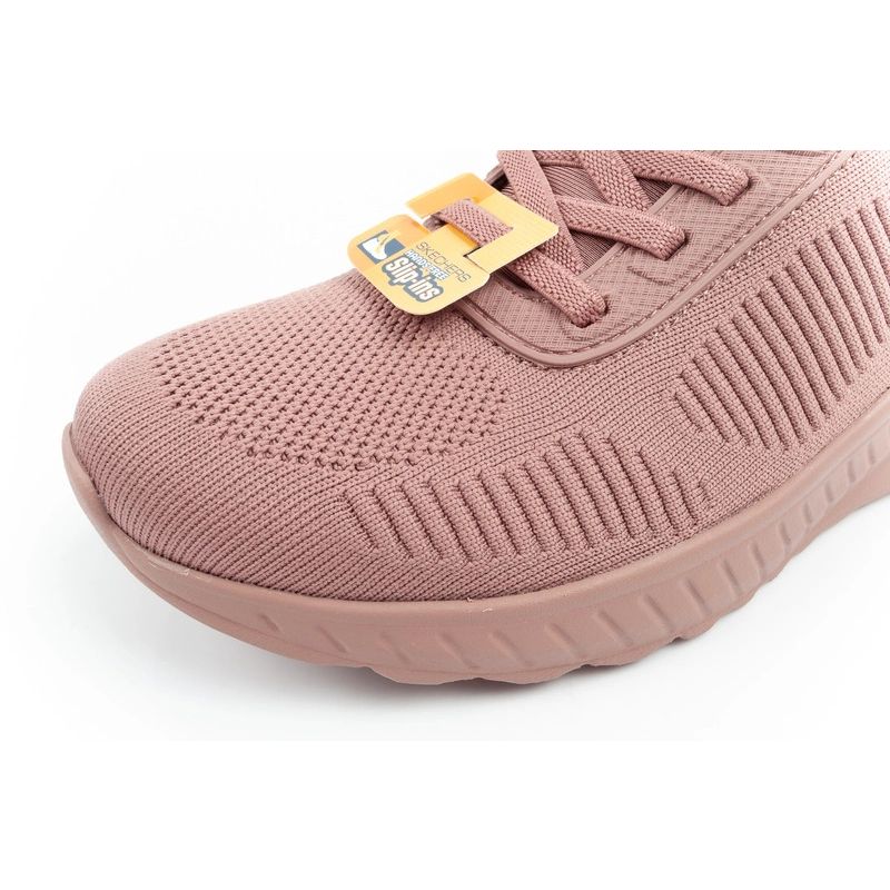 Skechers Bobs Squad-Chaos women's comfortable SLIP-INS sports shoes pink Cipő