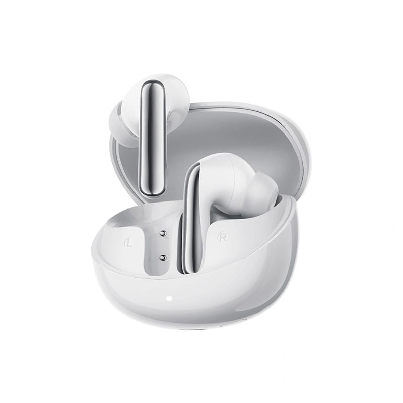 head QCY Melobuds N60 In-Ear Wireless Headphones with LDAC and ANC Noise Cancellation - White biały headsets