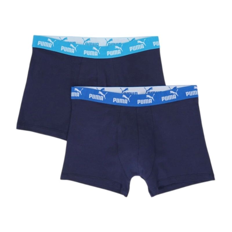 Puma men's boxer briefs 2-Pack navy blue comfortable cotton sötétkék alsónemű
