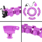 HMS Hula Hop Set Hhw12 Violet With Nuts And Weight + Belt Br163 Black Plus Size fekete póló 17-44-620
