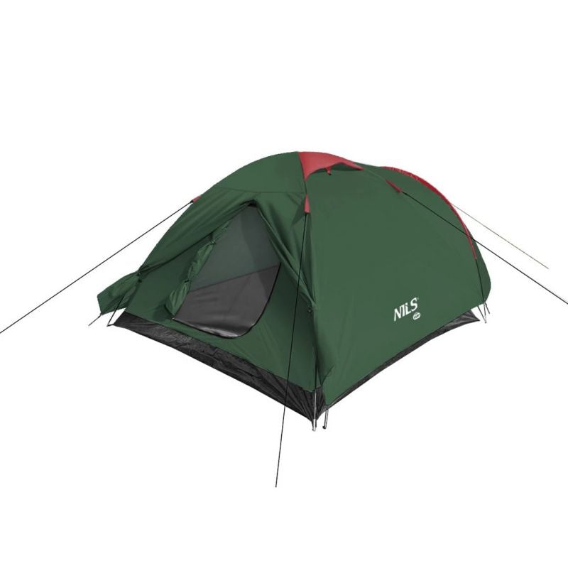 Nils Extreme NILS CAMP Rocker camping tent for 3 people, green and red piros tourist equipment