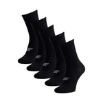 Men's socks 4F M481 5-pack deep 4FWMM00USOCM481 20S fekete zokni