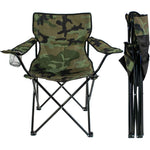 Enero Folding Camping Chair Camuflage Camp tourist equipment, chair
