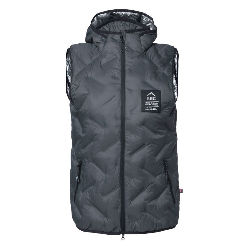Elbrus Quilted Vest Huel Vest Primaloft W szürke vests