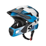 Rockbros TS-61 10110061002 Children's Bike Helmet with Detachable Chin Size M (54-57) - Blue niebieski \ m helmets, martial arts equipment
