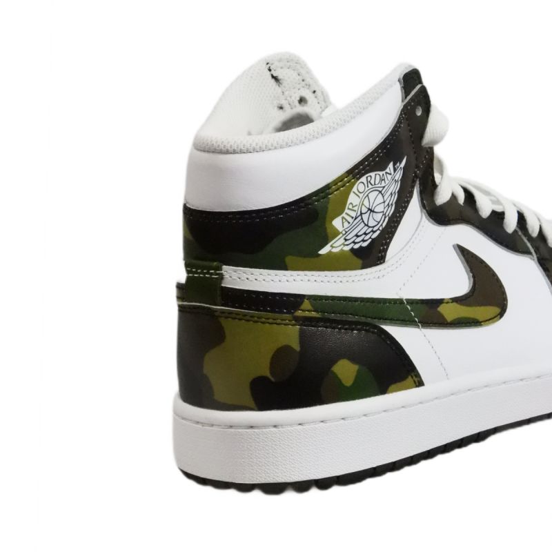 AIR Jordan 1 High Golf Camo Men's Sneakers - ruházat