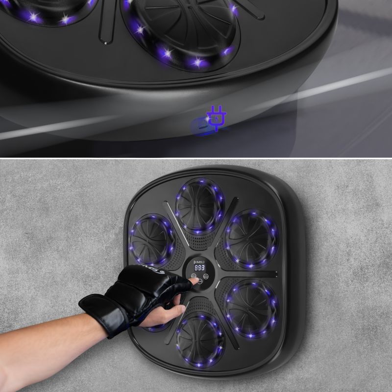 HMS TB03 Bluetooth Electronic Boxing Target with Music and Gloves kesztyű 17-44-372
