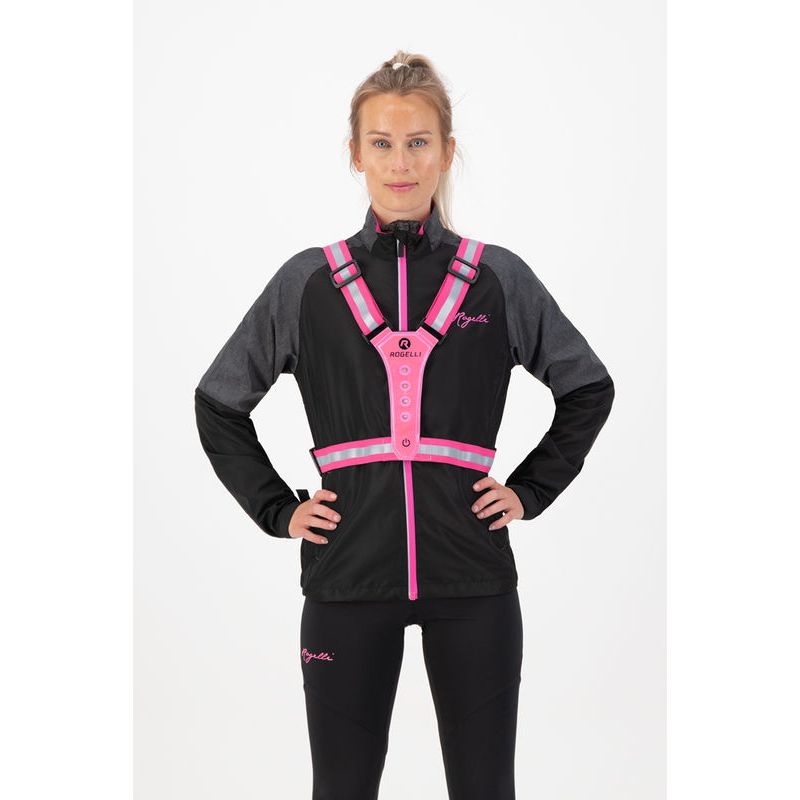 Rogelli pink LED reflective vest rózsaszín vests