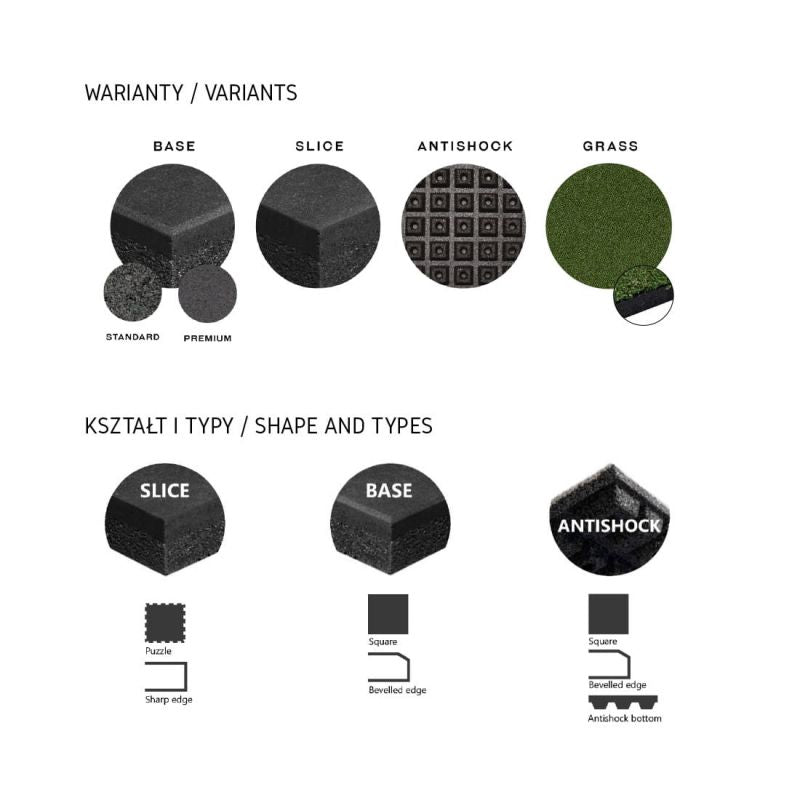 Tiguar SLICE puzzle .5 black/mosaic EPDM fekete kiegészítő TI-PSS04