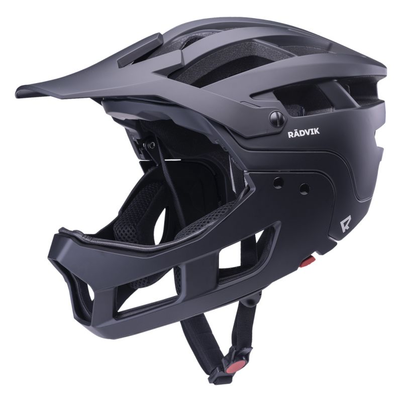 Radvik Fulljack helmet fekete protectors and knee pads
