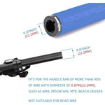 Rockbros sponge bicycle handlebar grips - blue and black