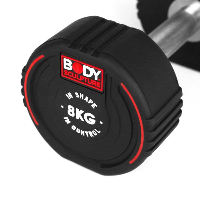 Body Sculpture TPU dumbbell BW 133 8 KG fekete edzőfelszerelés BW1338KG