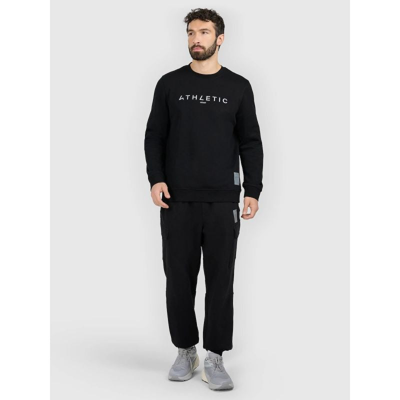 Men's sweatshirt without zipper and hood 4F 4FRAW25TSWSM2573-20S kapucnis pulóver