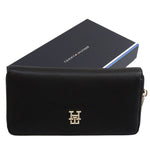 Tommy Hilfiger Poppy Plus Large Women's Wallet, Black, One Size - AW0AW15586-BDS uniwersalny pénztárca