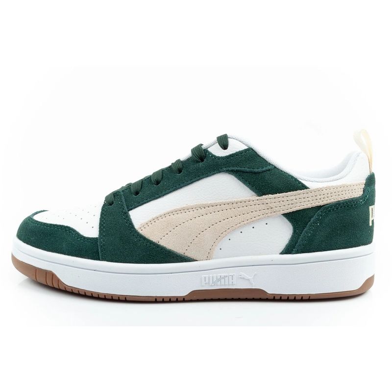 Puma Rebound v6 men's sports sneakers fashionable comfortable white zöld utcai cipő