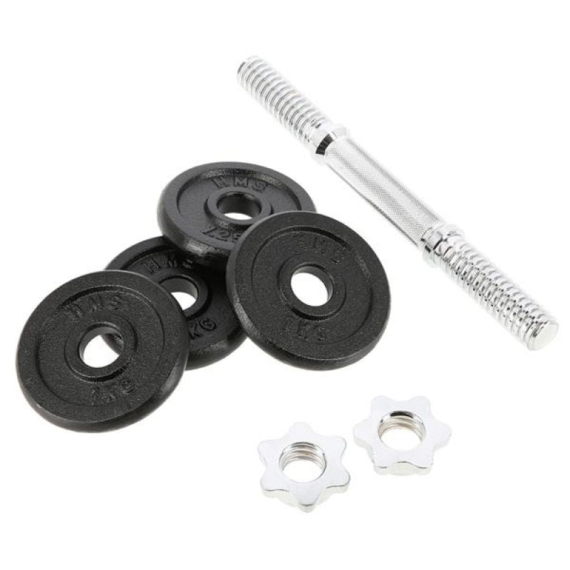 HMS Threaded dumbbell SG01 7 kg fekete edzőfelszerelés 17-59-123
