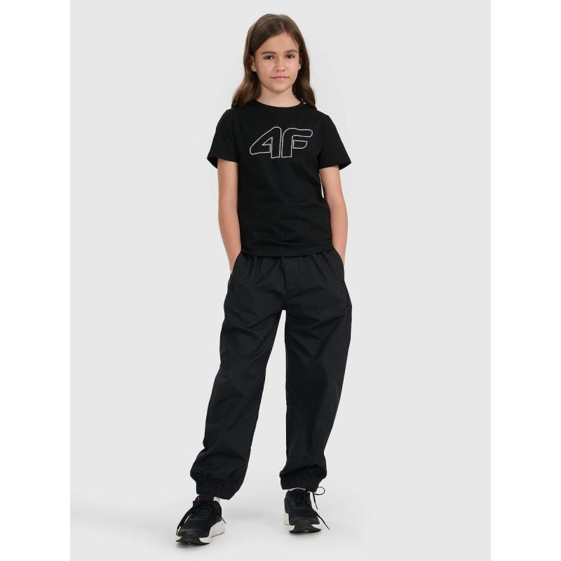Girls' regular printed T-shirt 4F 4FJWSS25TTSHF2176-20S póló