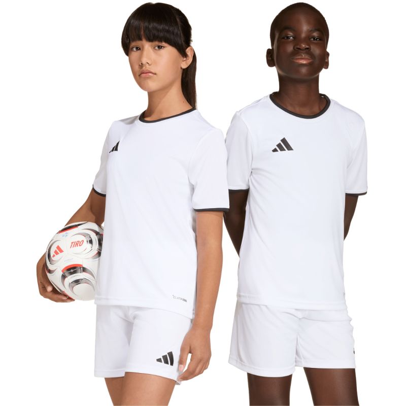 adidas Entrada 26 Jersey for kids white and black JZ2532 104cm mez