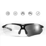 Rockbros 10143 photochromic UV400 cycling glasses - black czarny glasses, training equipment