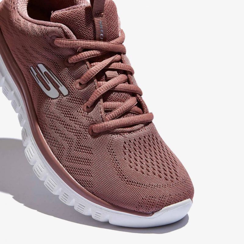 Skechers Graceful Get Connected Pink Women's Sneakers (12615-MVE) Cipő