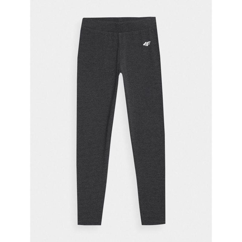 4f Girls' elastic cotton leggings Junior Kiegészítő