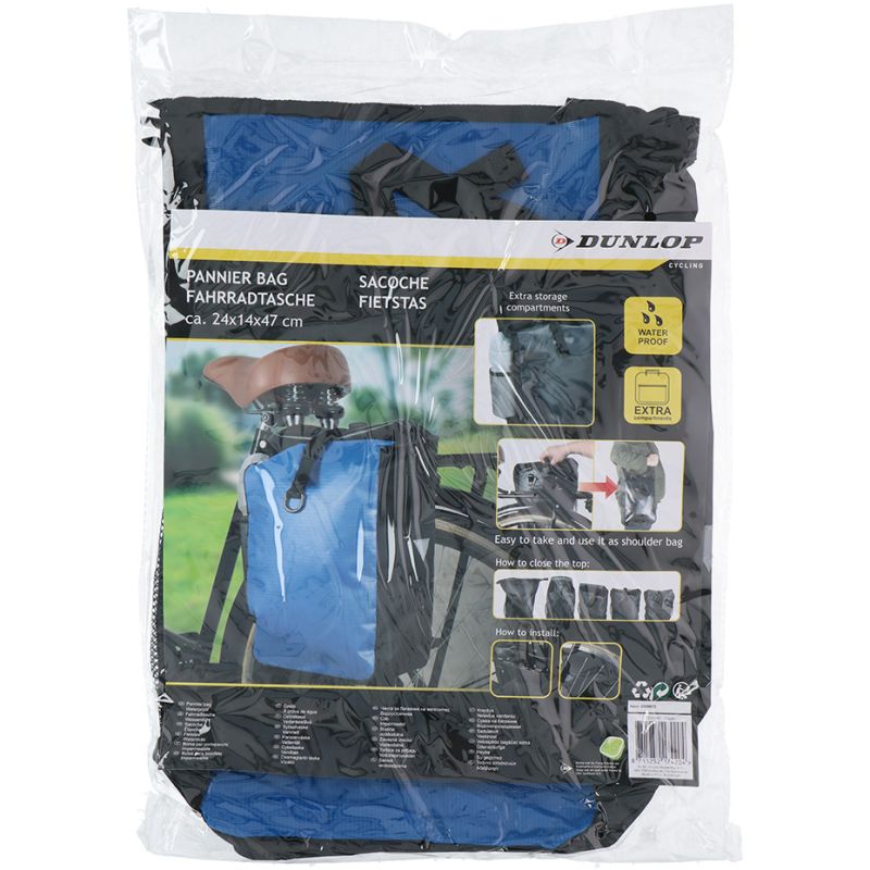 Dunlop pannier bike rack fekete táska 2068679