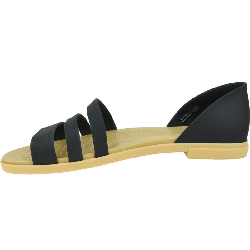 Crocs Tulum Open Flat W 206109-00W Sandals Cipő