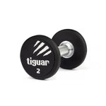 Tiguar PU dumbbell 2 kg fekete edzőfelszerelés TI-WHPU0020