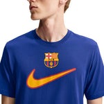 Nike FC Barcelona Swoosh Men's T-Shirt kék ruházat IQ5042455