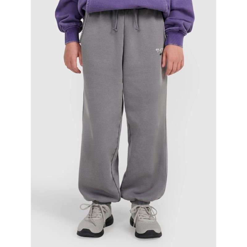 Boys' jogger sweatpants 4F 4FJRAW25TTROM1528-24S melegítőnadrág