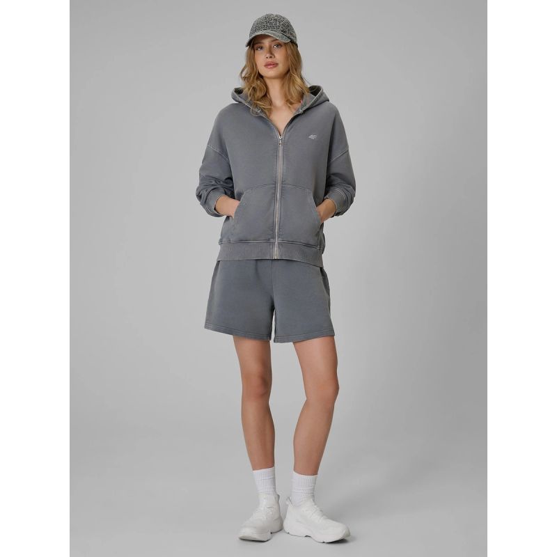 4F Women's oversize sweatshirt with hood pulóver