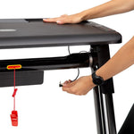HMS MULTI Electric Treadmill with Desk 1-12 km/h, Gray szürke edzőfelszerelés 17-19-126