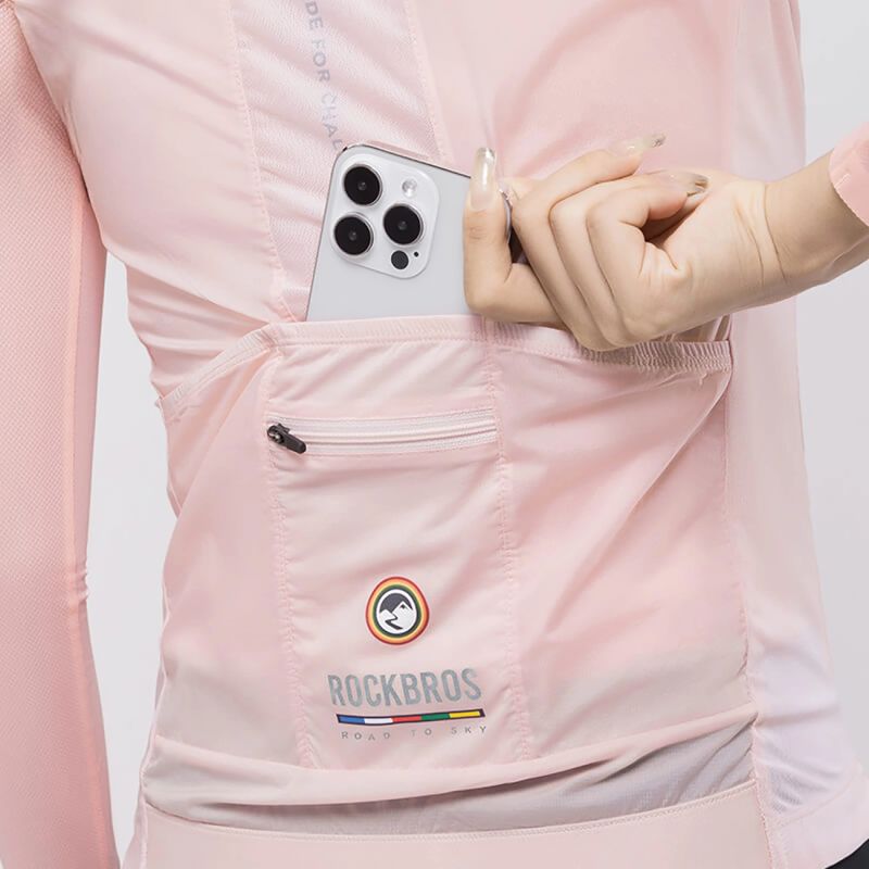 Rockbros ROAD TO SKY women's lightweight breathable cycling vest M - pink m \ różowy vests