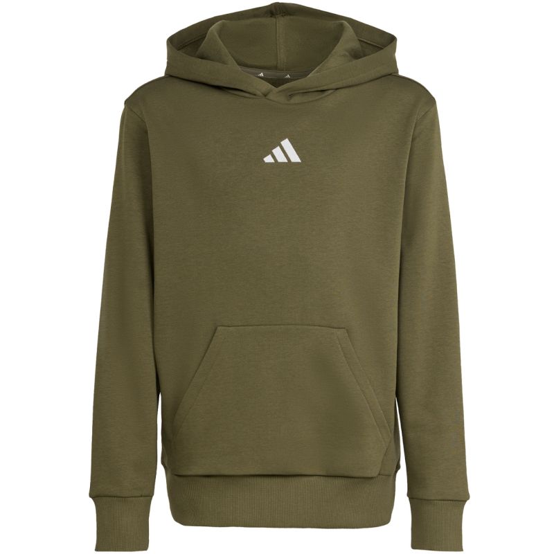 adidas Essentials Hoodie 225 olive KS0367 128 cm kapucnis pulóver