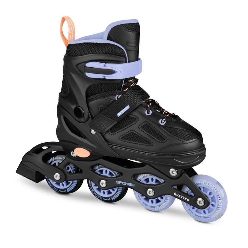 Spokey Quattro 4IN1 SPK-943430 inline skates size 34-37 BK/VT Szabadidő kiegészítő