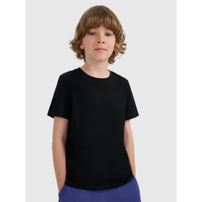 Boy's regular plain T-shirt 4F 4FJRMM00TTSHM3254-20S póló