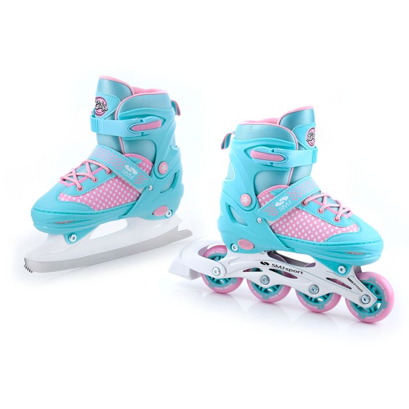 Smj sport 2in1 Jr Lili adjustable roller skates Szabadidő kiegészítő