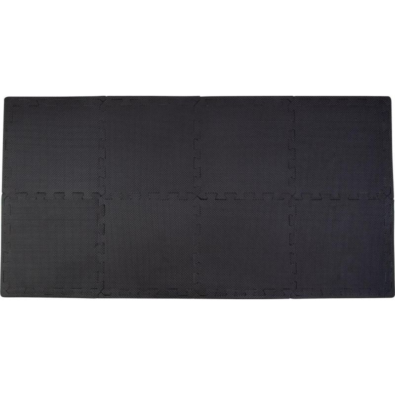 Pure 2 Improve PUZZLE MAT FOR FITNESS EQUIPMENT 8 PCS .9 CM BLACK fekete mats, puzzle, training equipment