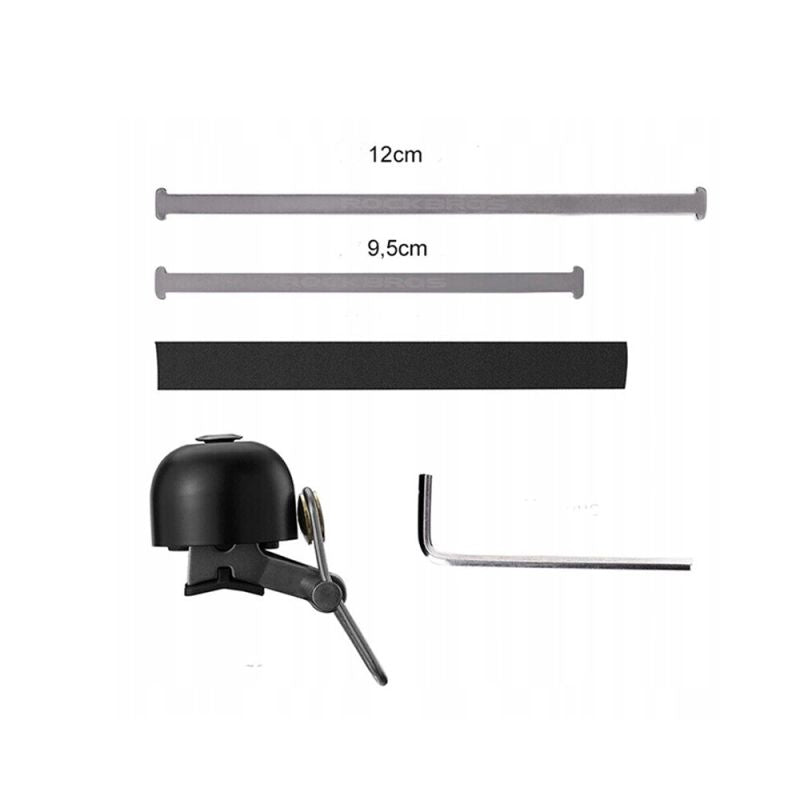Rockbros 15-1BBK retro bicycle bell - black