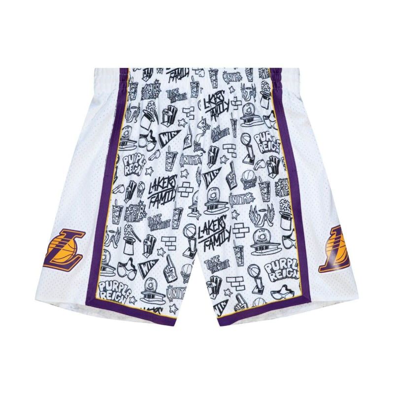 Mitchell & Ness NBA Los Angeles Lakers Doodle short